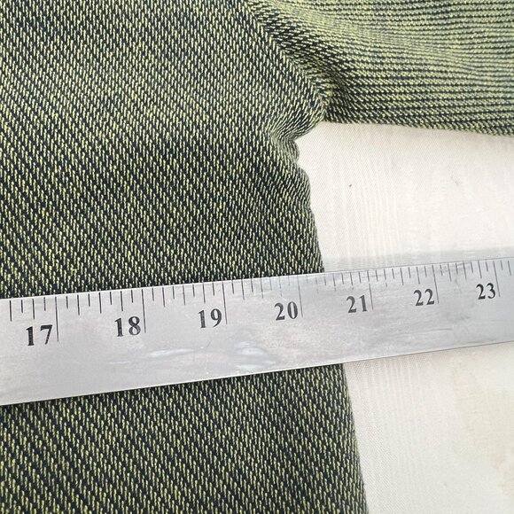 ORVIS Men's Olive Green 1/4 Zip Pullover Sweater With Brown Elbow Patches M - Picture 6 of 15